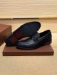 Hermes Black Calfskin Leather Man Shoes 061001 (7)_th.jpg